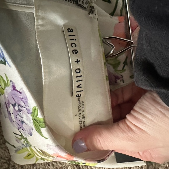 Alice + Olivia White Floral Matching Set - Picture 5 of 5